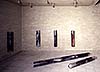 <b>Test-Tubes IG-Farben, 1991</b><br>
    Oil color, Guttagliss, Aluminum<br>
    Installation Galerie Schmela<br>
    Photo: Norbert Faehling<br>
    © VG Bild